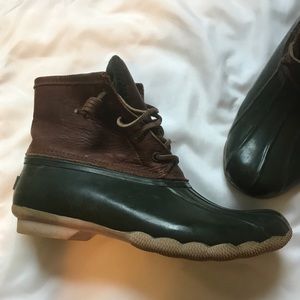Sperry rubber/leather boots